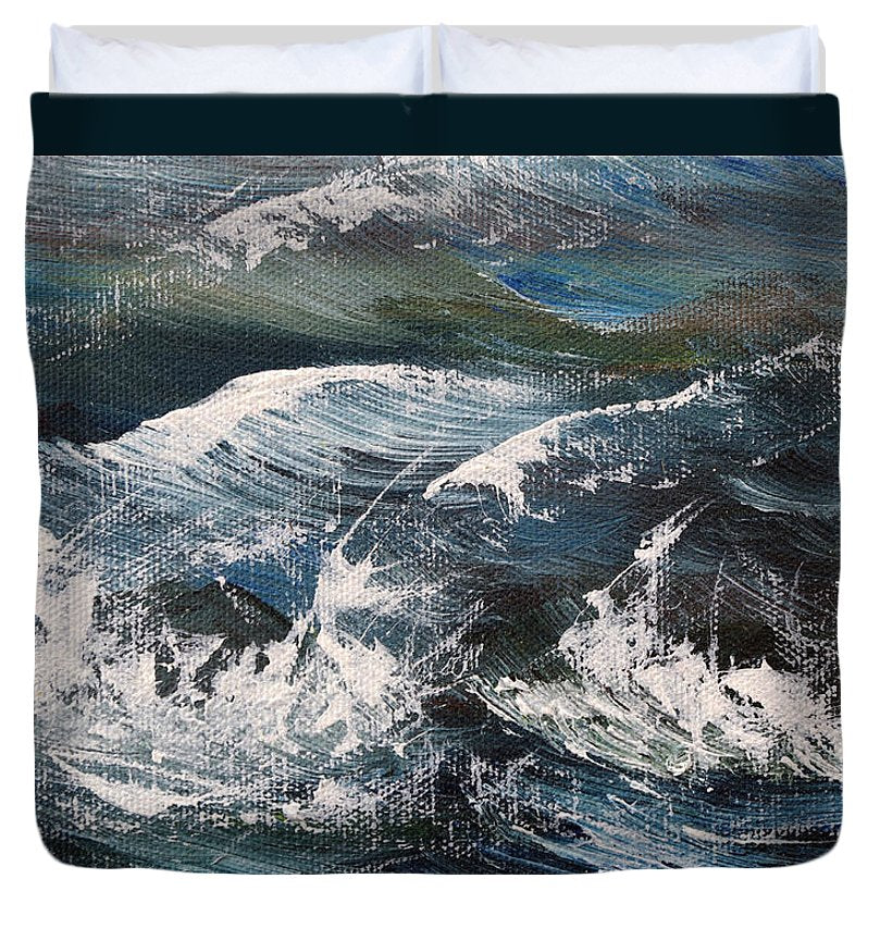 Whitecaps at Sea - Duvet Cover